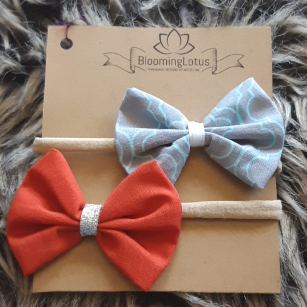 Baby girl nylon headband hair bows